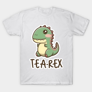 Tea rex having tea T-Shirt